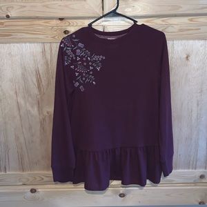 Knox Rose soft knit pullover shirt size S